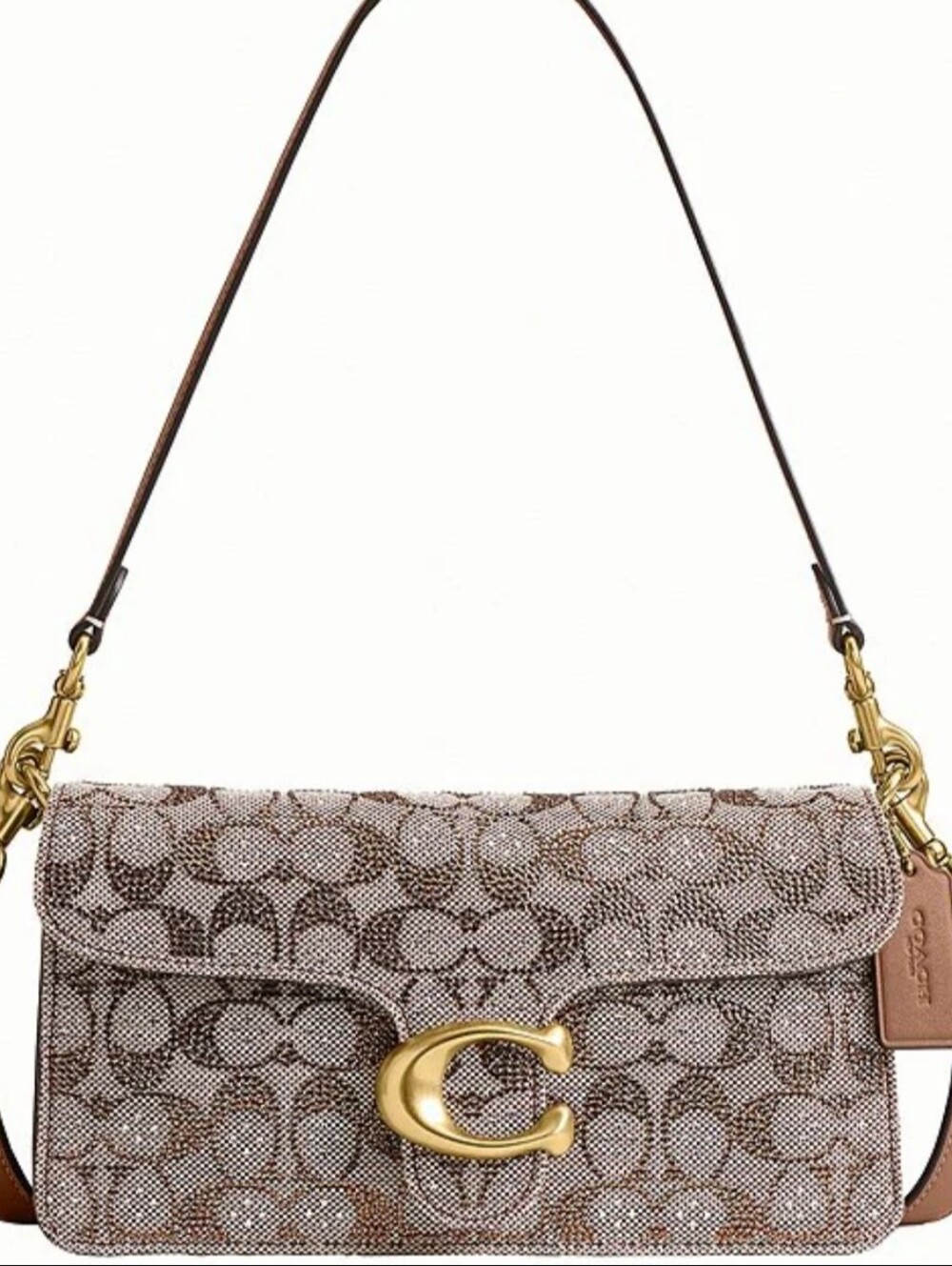 Coach Tabby Shoulder Bag 26 in Crystal Signature Jacquard BNWT